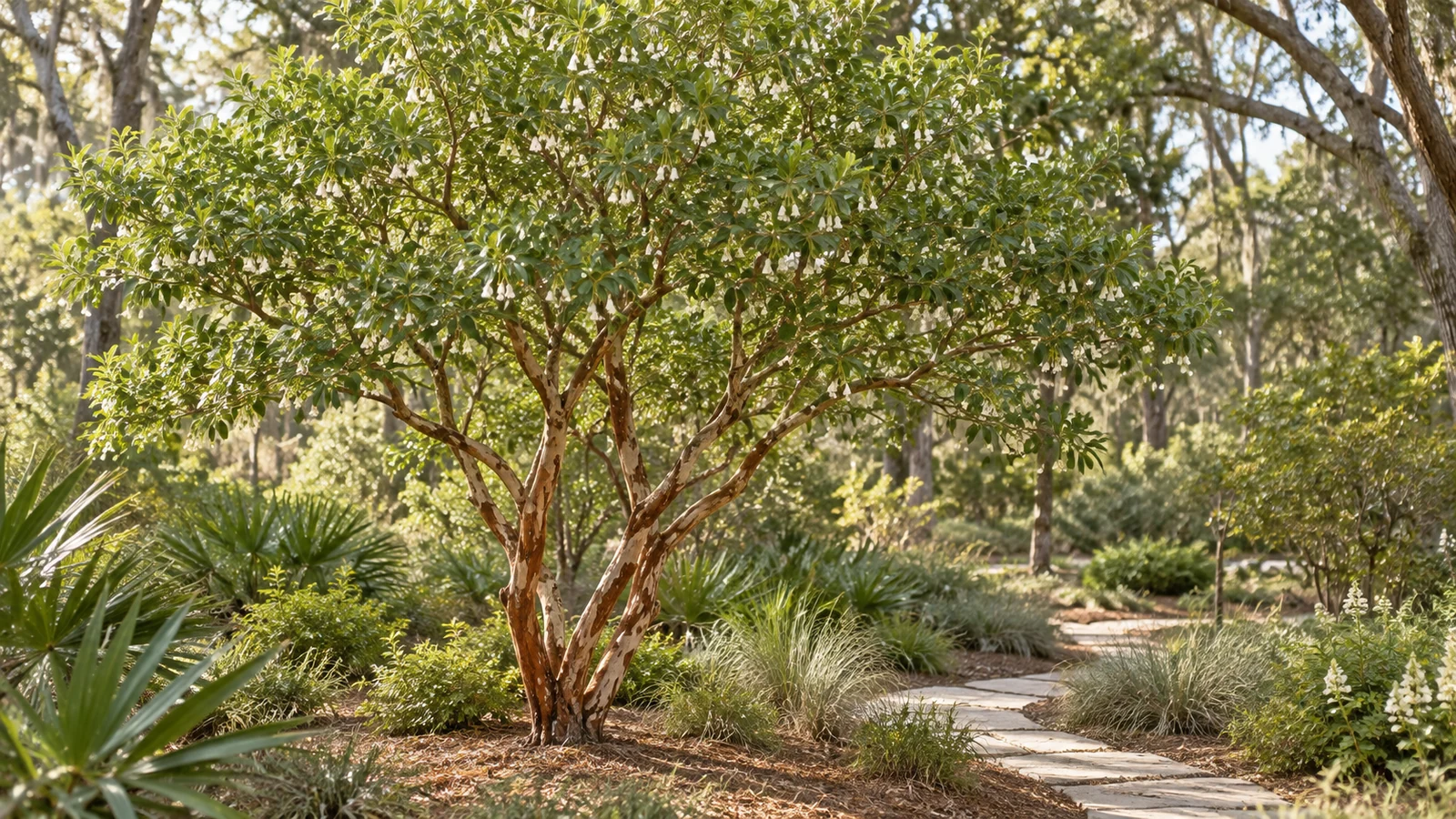 Illustrative planting concept with Sparkleberry