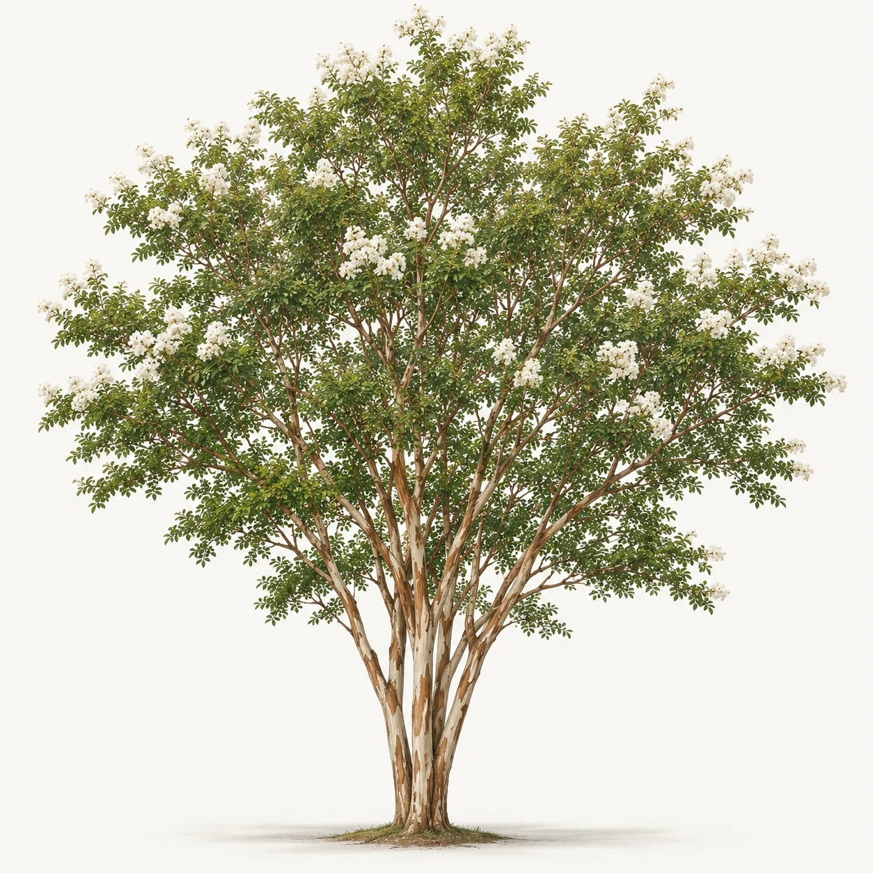 Illustrative whole-plant form of Natchez Crape Myrtle