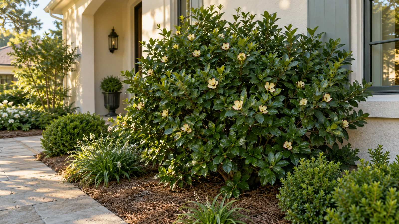 Illustrative planting concept with Banana Shrub