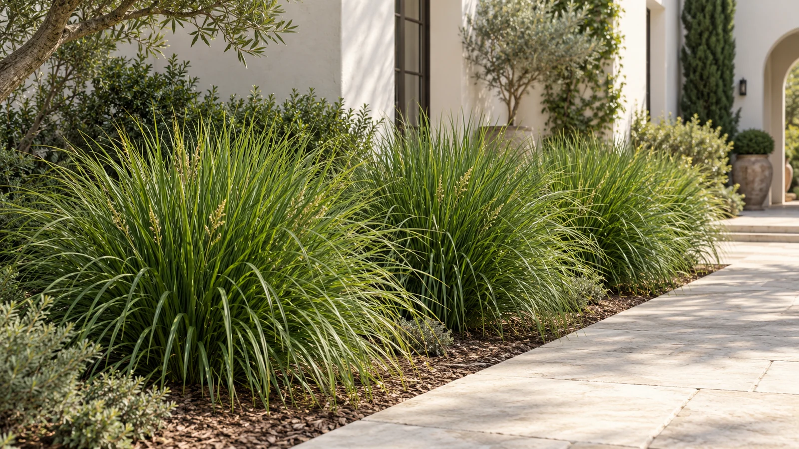 Illustrative planting concept with Katrinus Lomandra