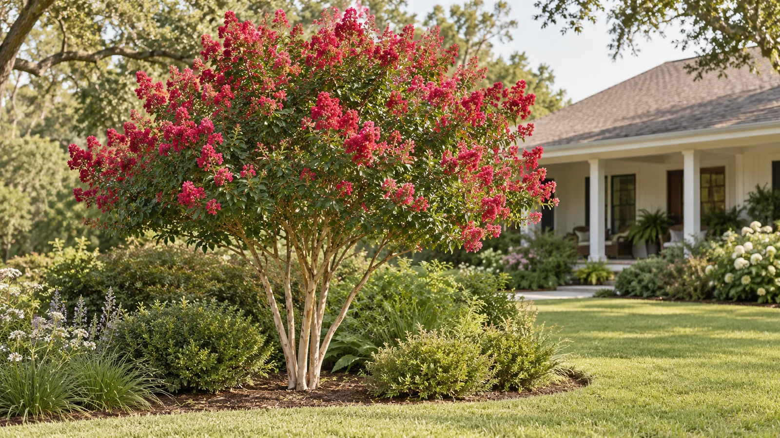 Illustrative planting concept with Tonto Crape Myrtle