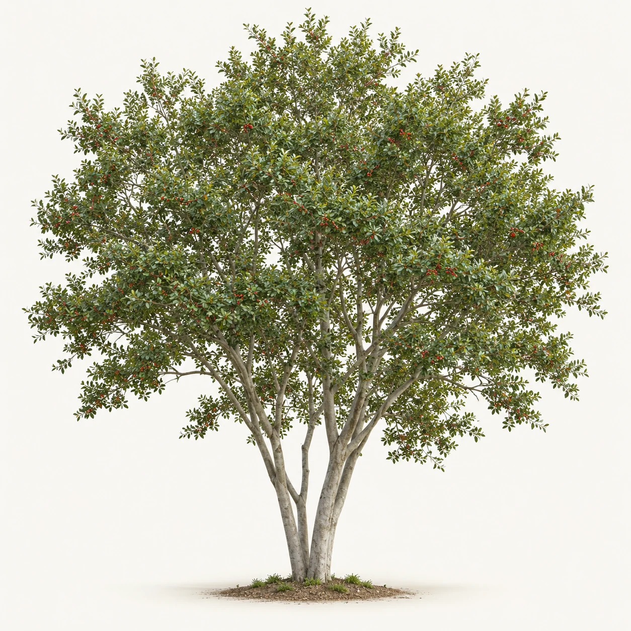Illustrative whole-plant form of Yaupon Holly