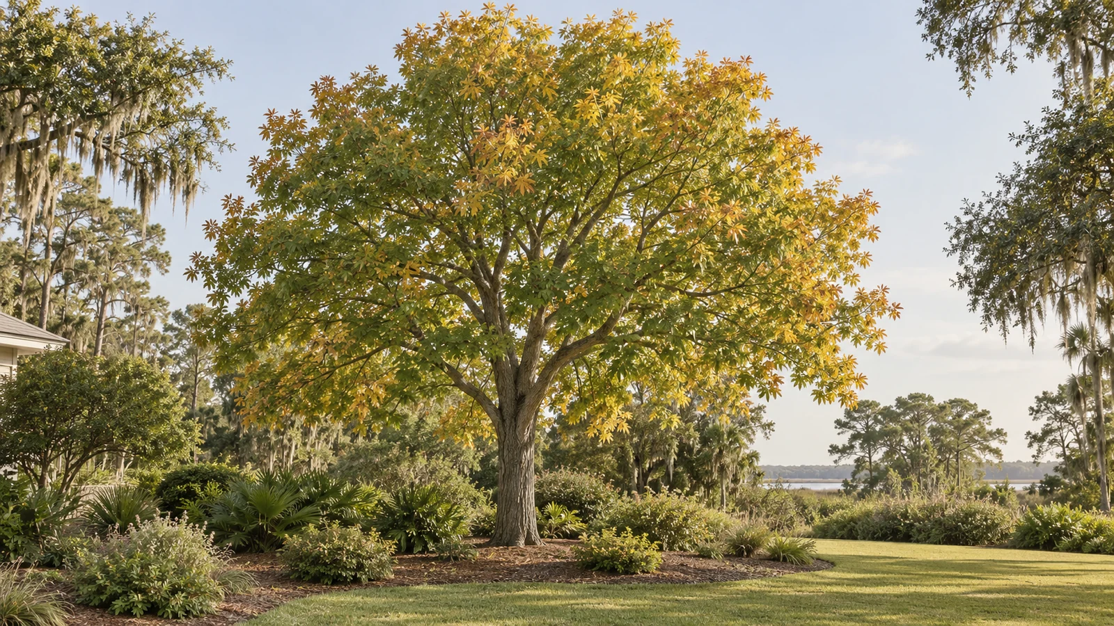 Illustrative planting concept with Florida Maple