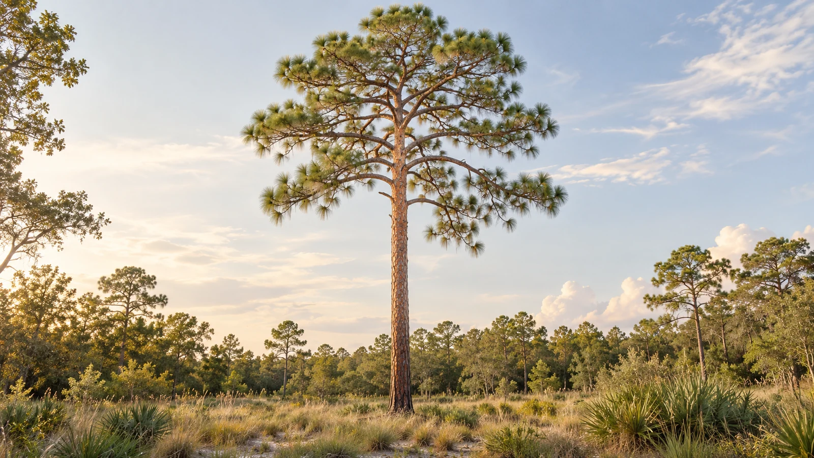 Illustrative planting concept with Longleaf Pine