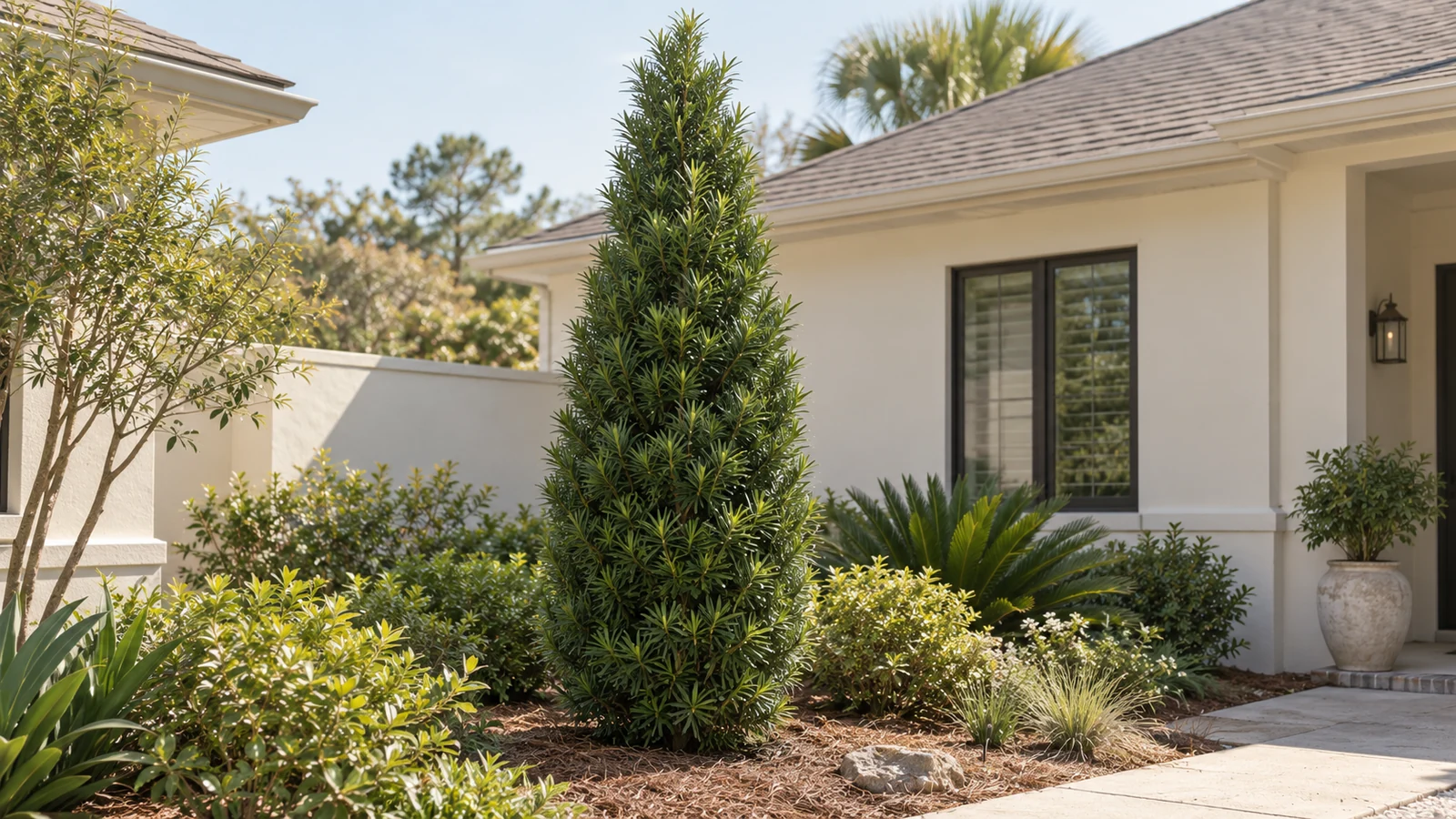 Illustrative planting concept with Maki Podocarpus