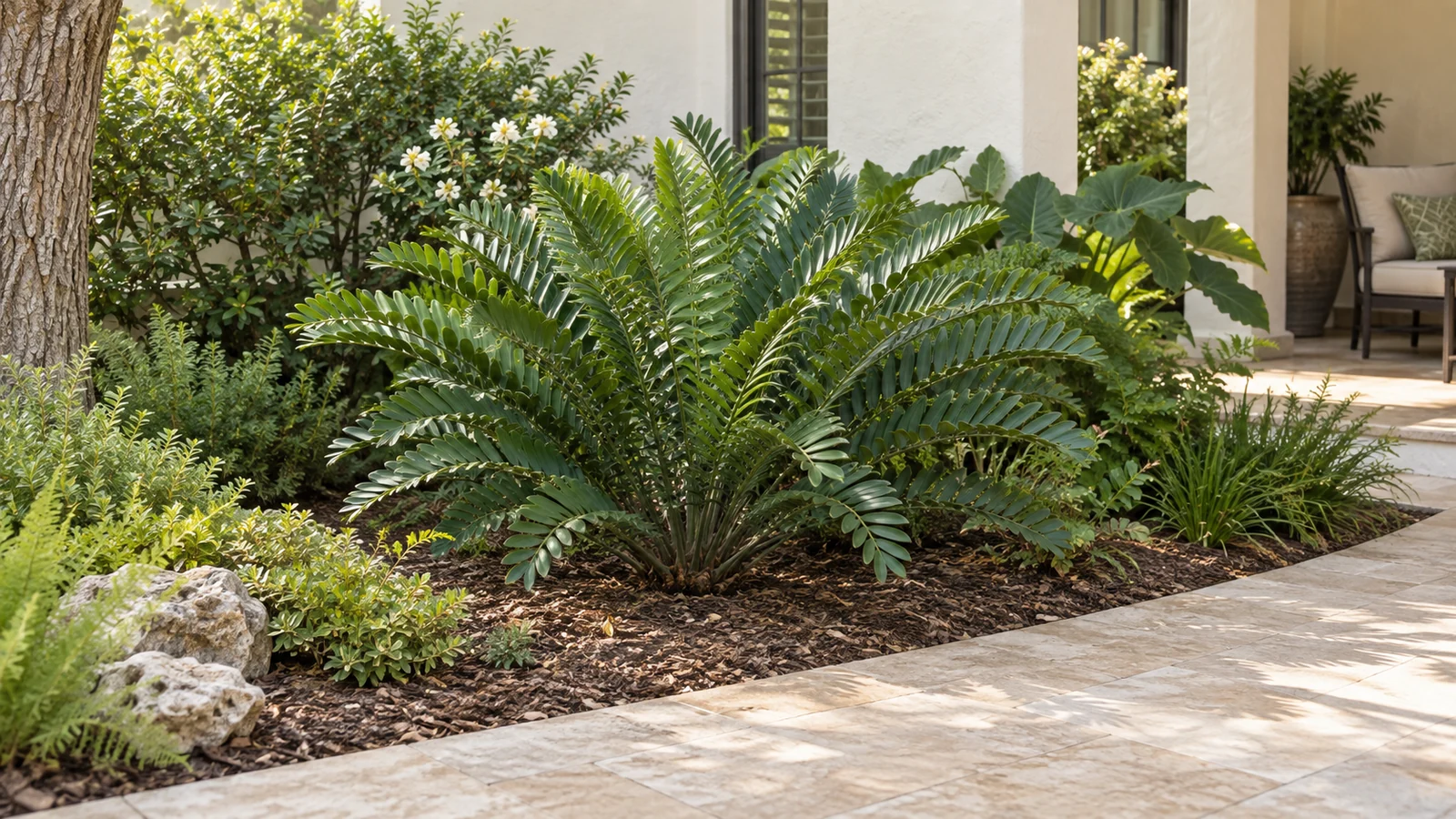 Illustrative planting concept with Coontie