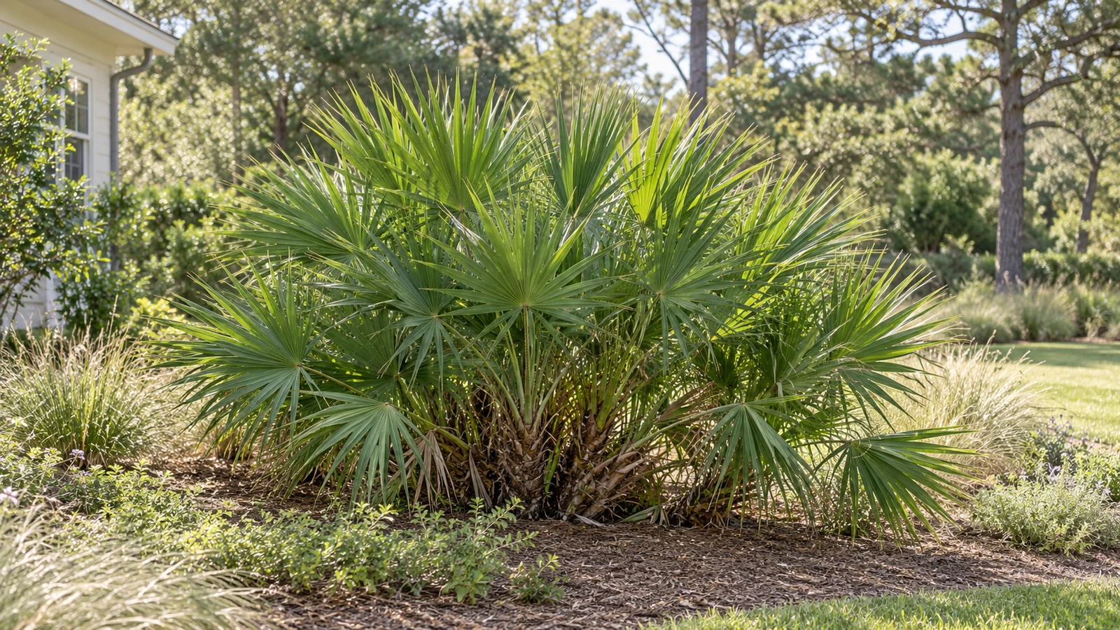 Illustrative planting concept with Saw Palmetto
