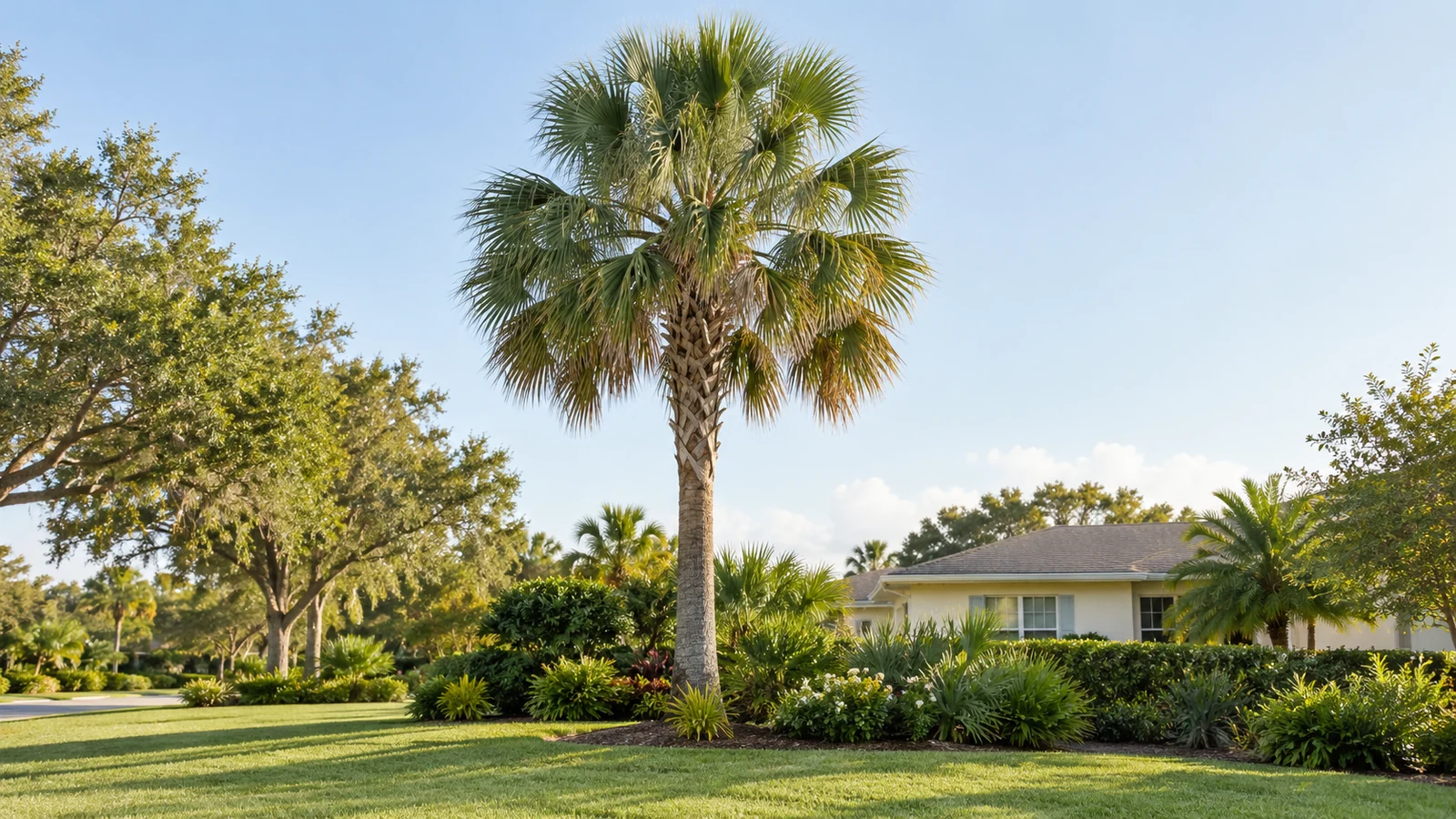 Illustrative planting concept with Cabbage Palm