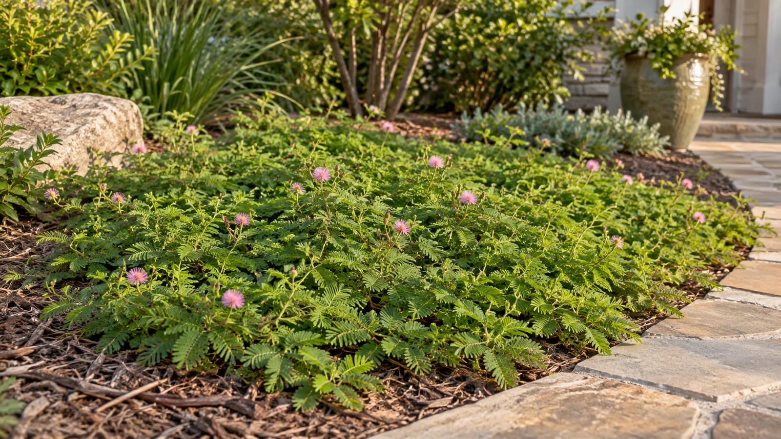 Illustrative planting concept with Sunshine Mimosa