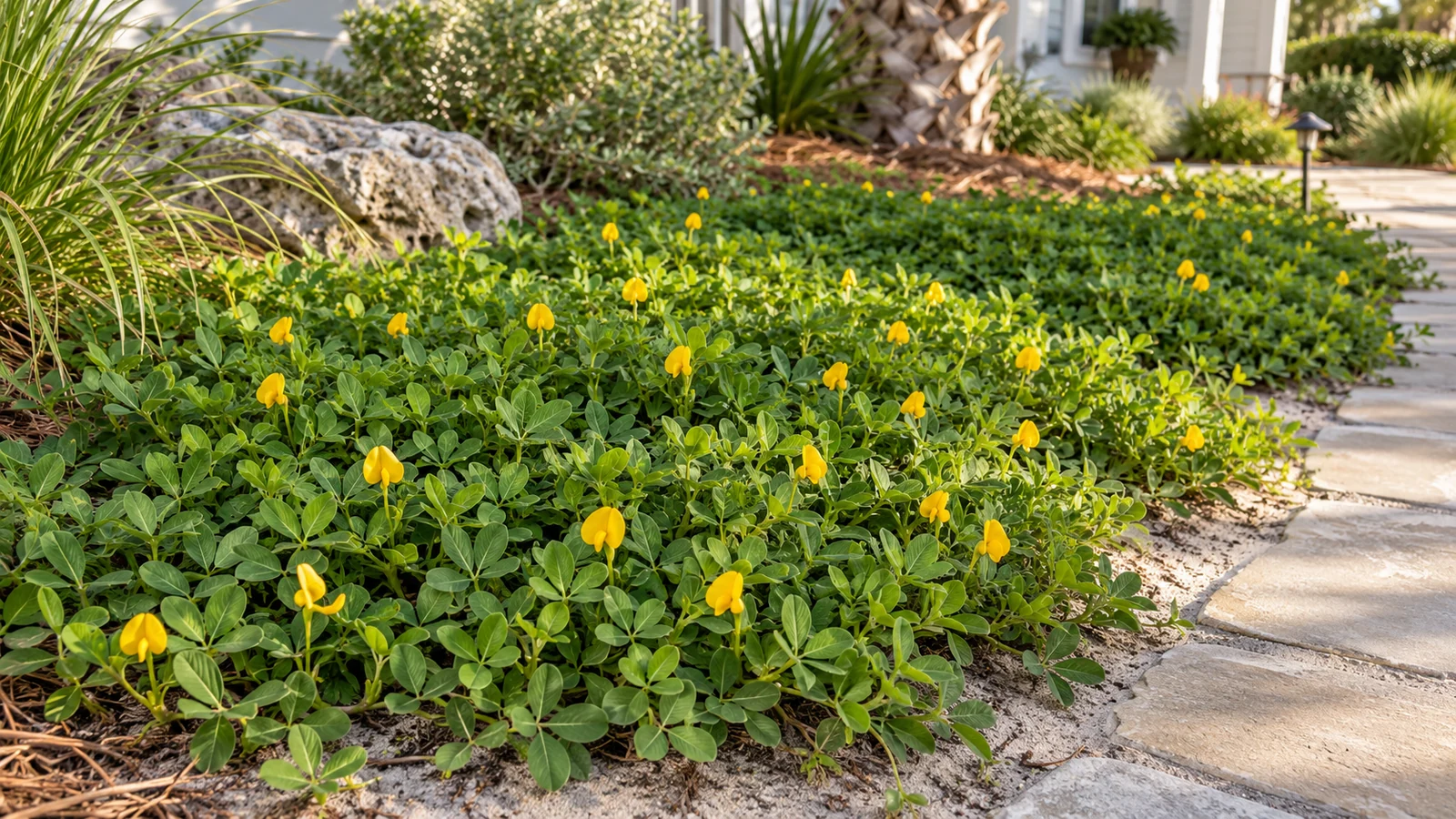 Illustrative planting concept with Perennial Peanut