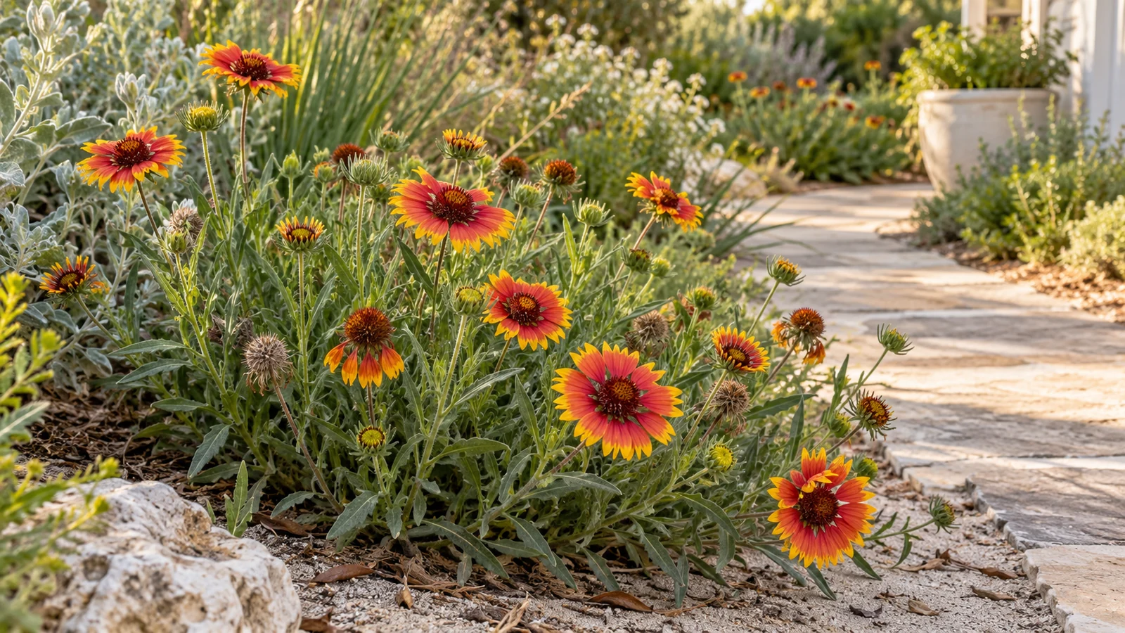 Illustrative planting concept with Blanket Flower