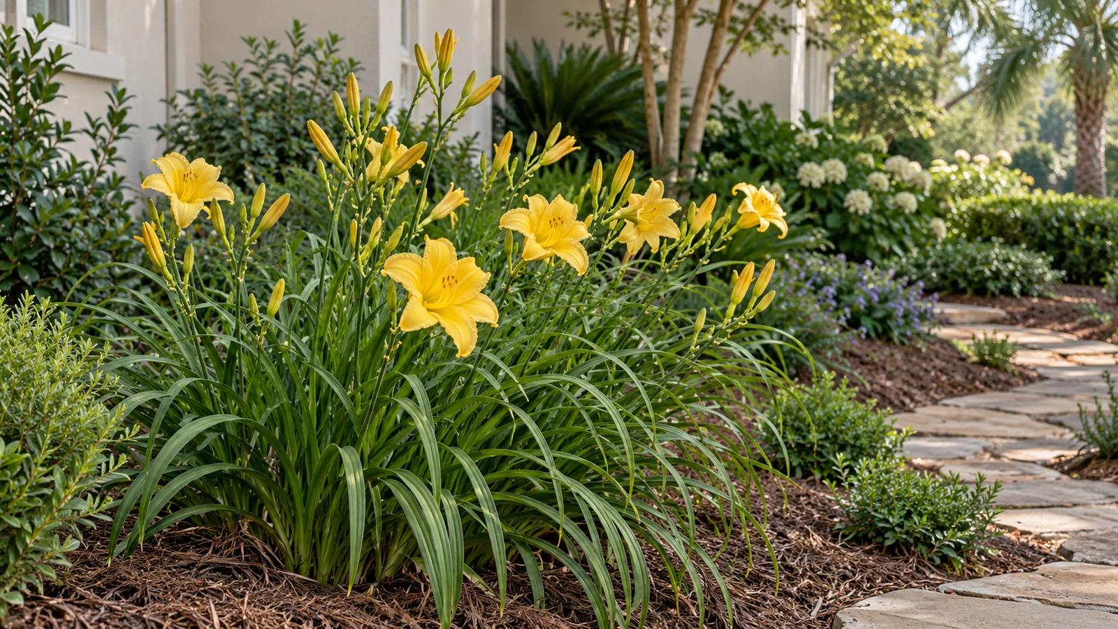 Illustrative planting concept with Daylily