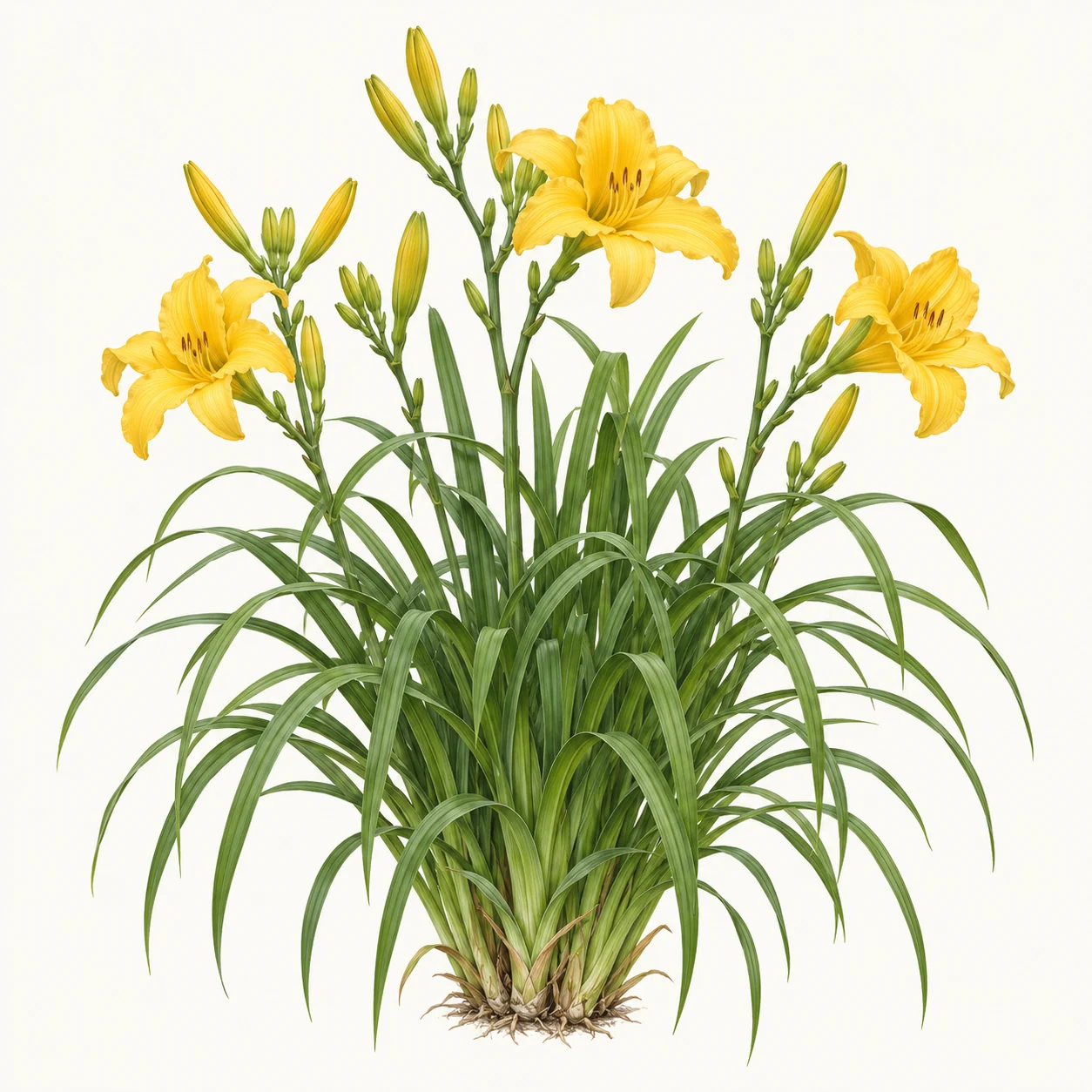 Illustrative whole-plant form of Daylily