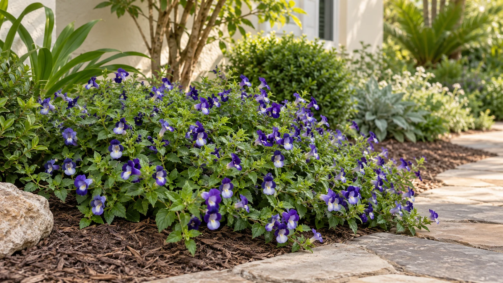 Illustrative planting concept with Summer Wave Torenia