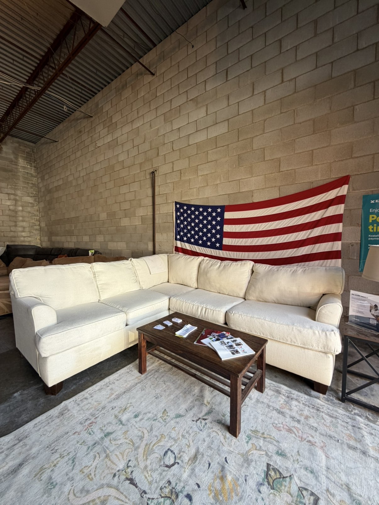 Off-white Birchlane sectional sofa