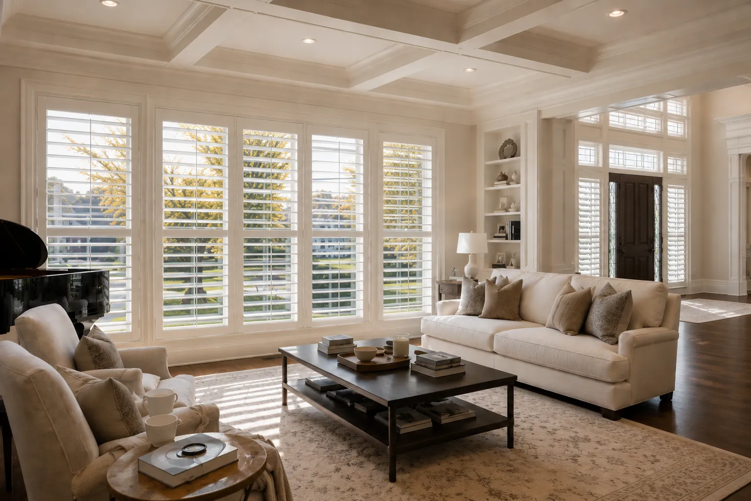 Shutters in a guest room