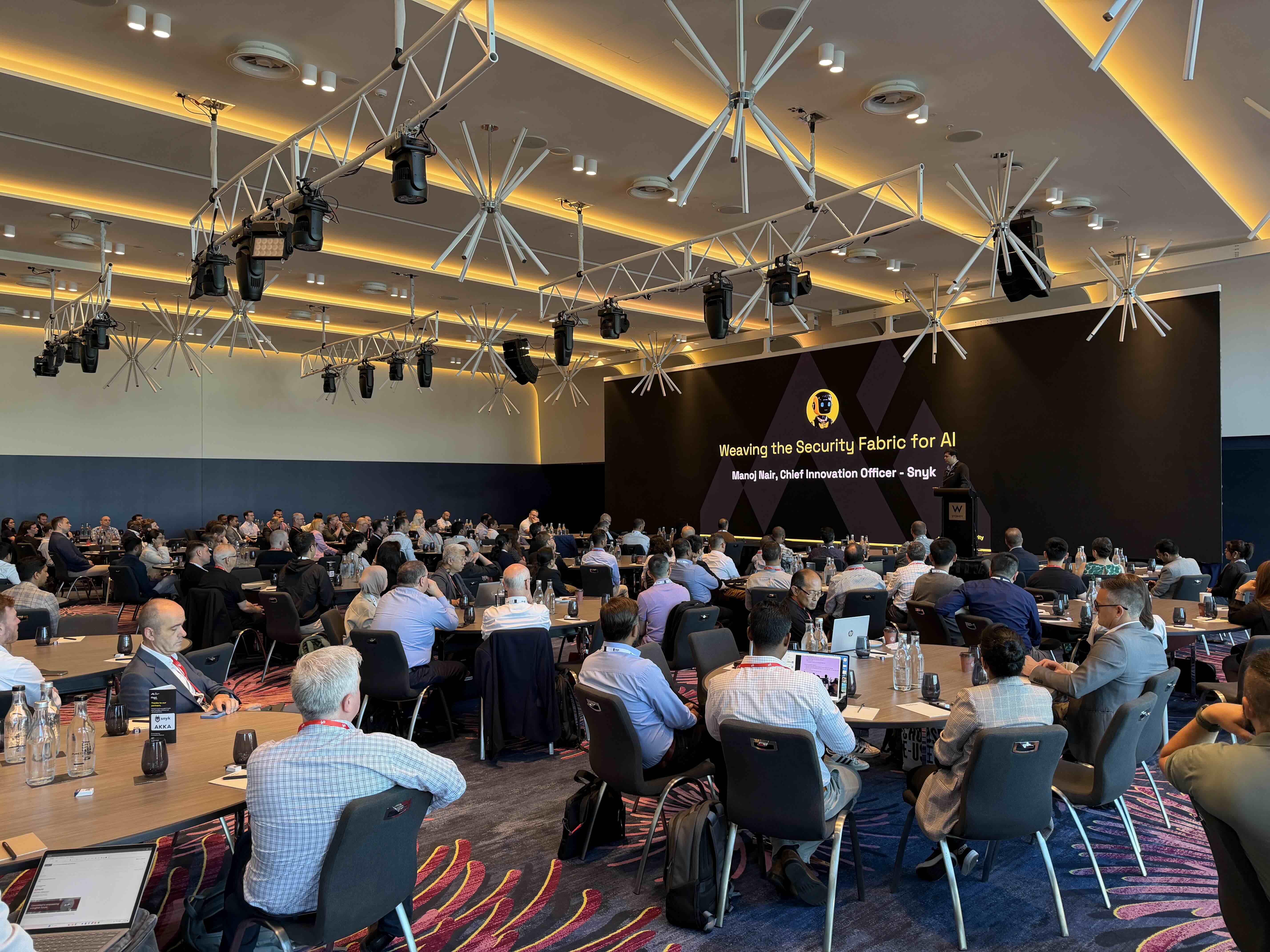 AI + Data Security World conference floor