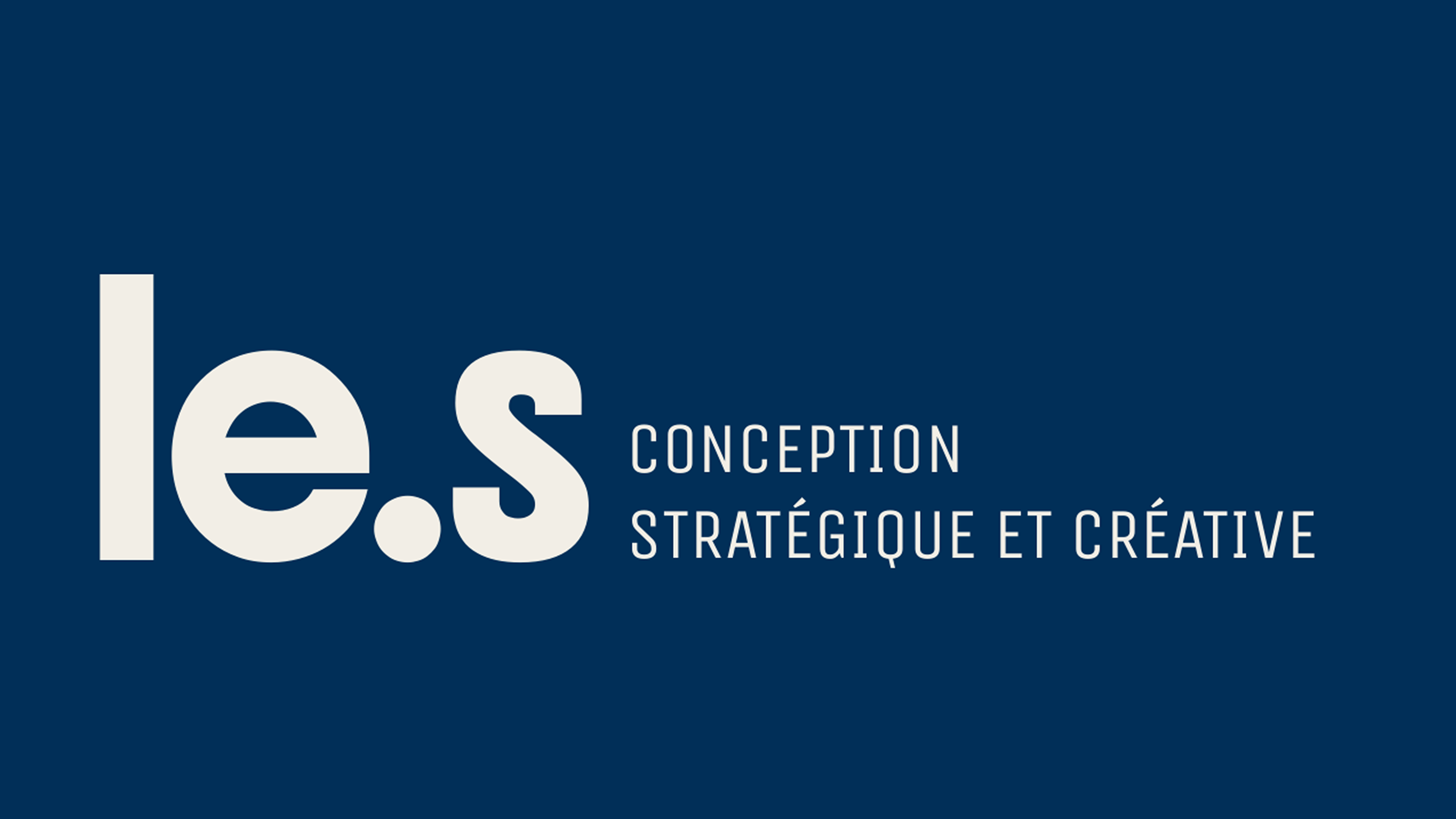 Logo le.s, conception stratégique et créative