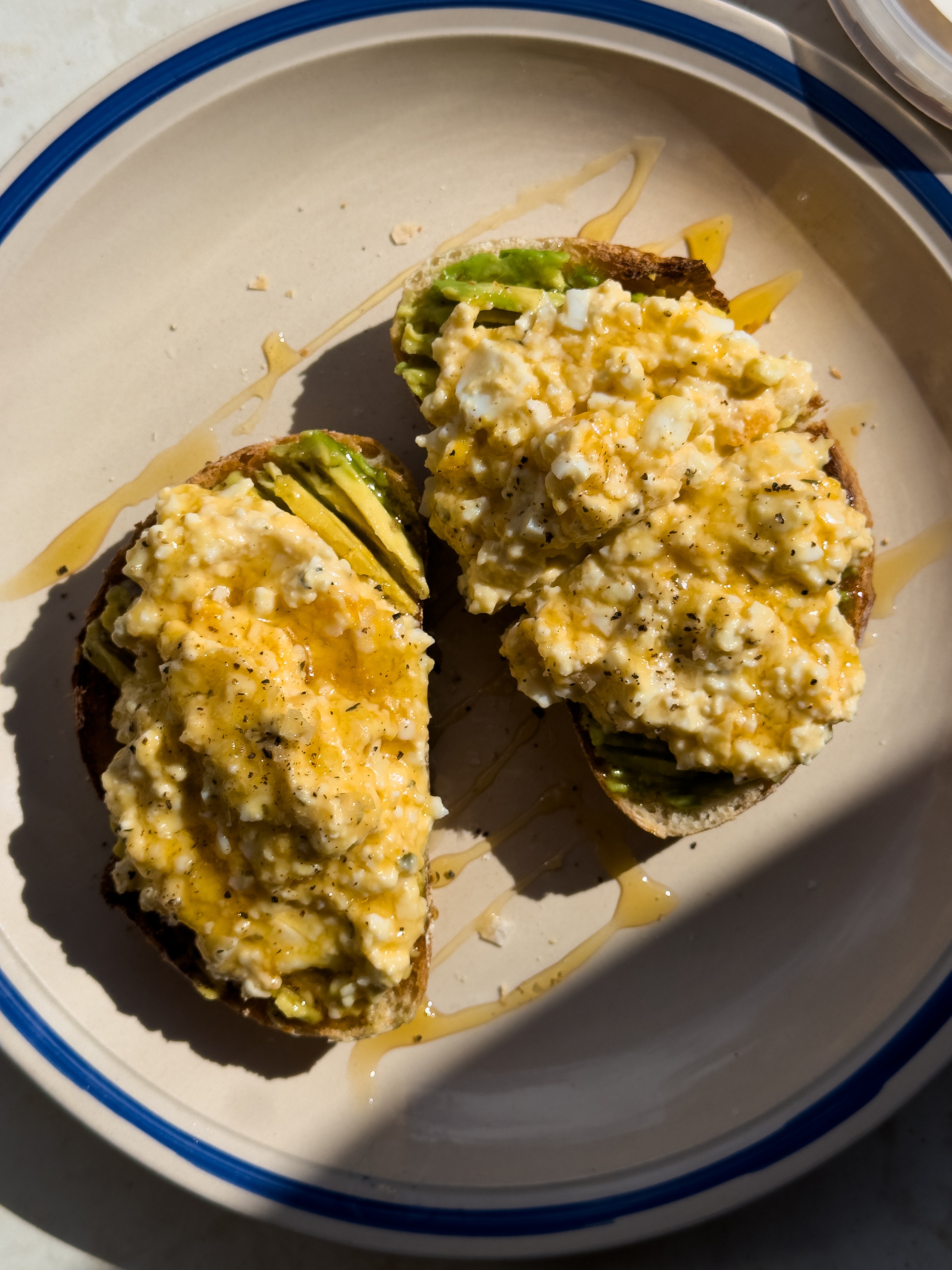 High Protein Cottage Cheese Toast with French Onion & Fetta Dip 