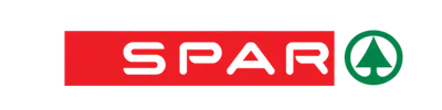 SPAR logo with red rectangular background behind the text and a green circle containing a stylized tree to the right.