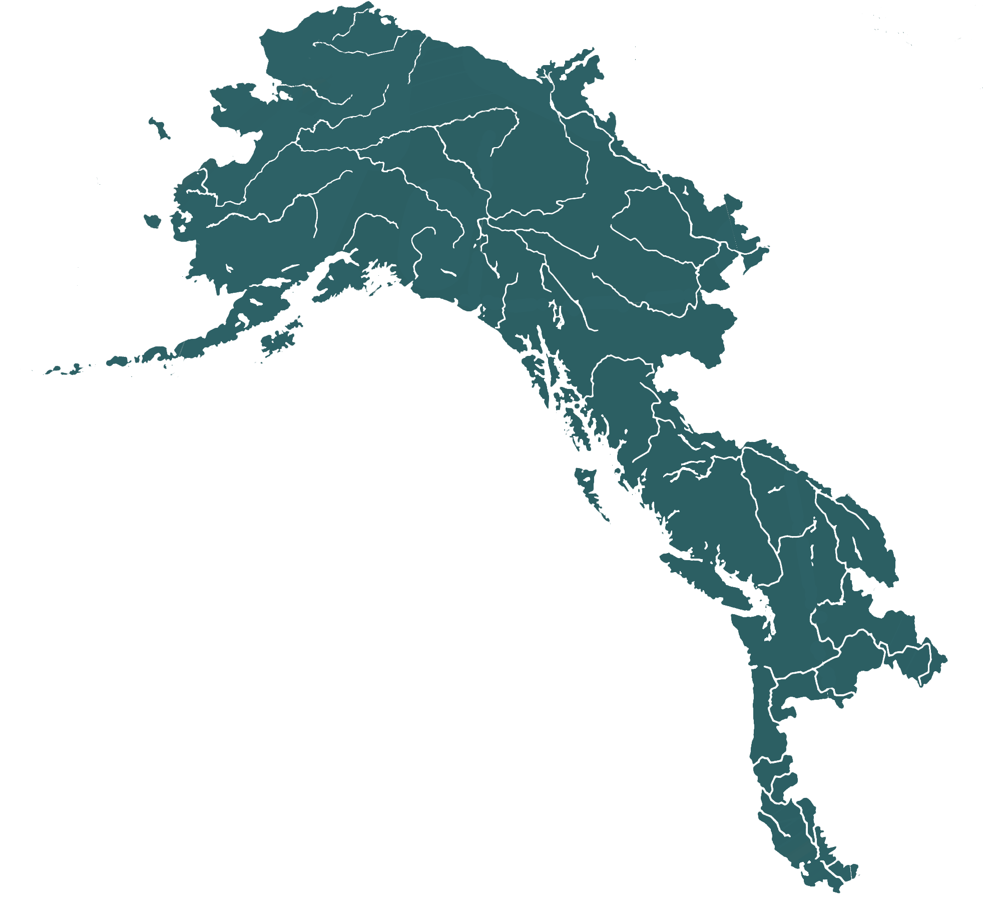 Map of the Canadian portion of the Salmon Nation bioregion