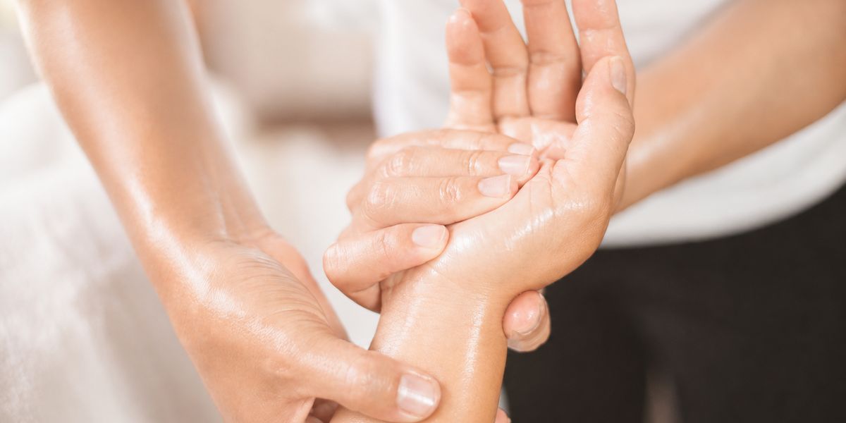 Hot Stone Hand Massage