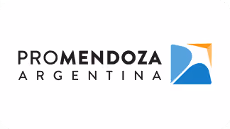 Promendoza Argentina logo with stylized blue and orange design next to the text.