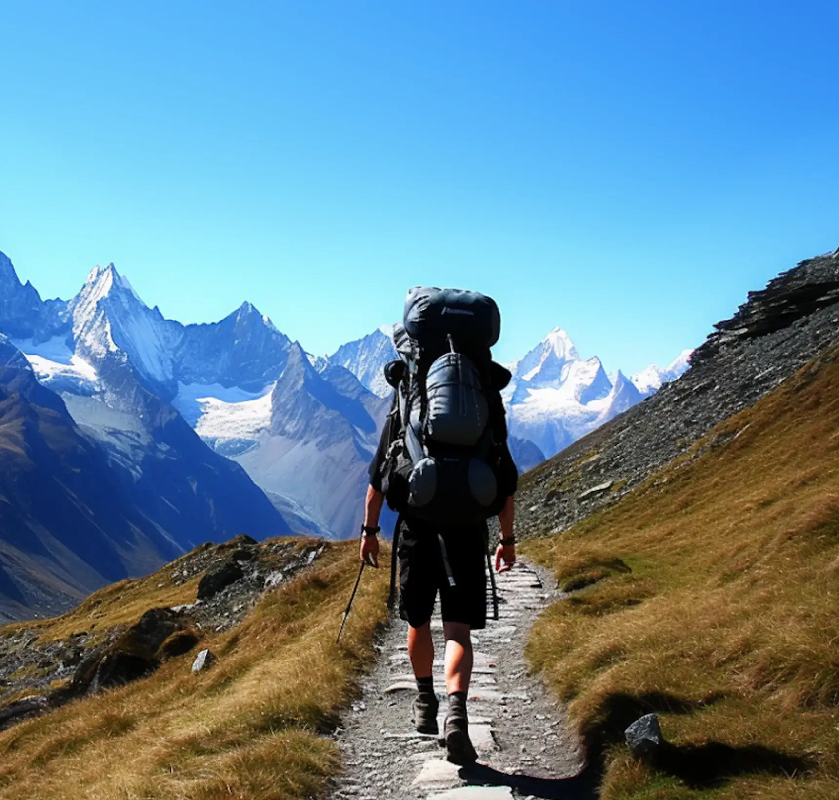 Mountain hiking adventure