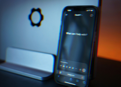 Phone showing an AI assistant asking What can I help with?