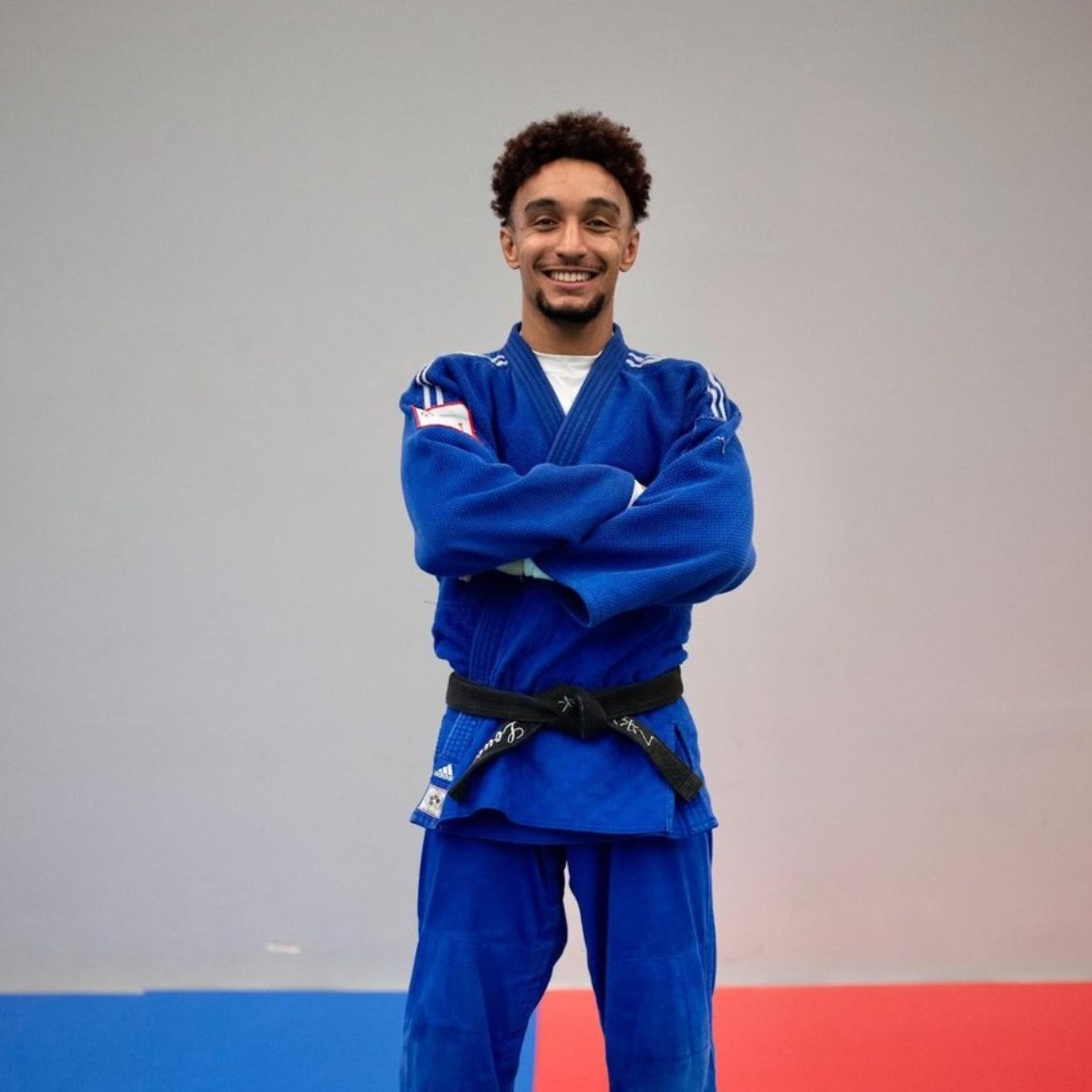 Nicolas Biffot en kimono de judo bleu