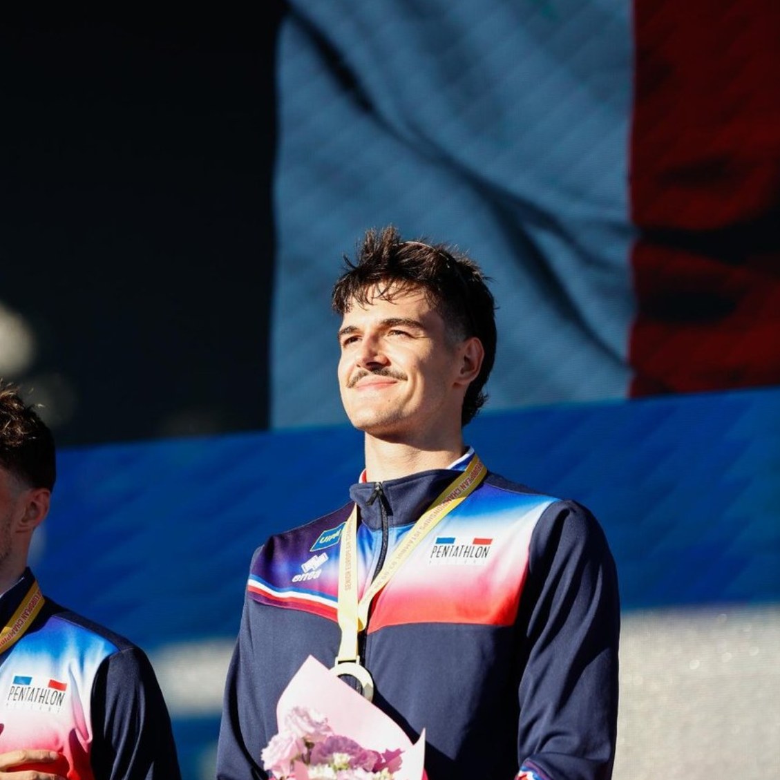Émilien Maire, pentathlon moderne, sur le podium