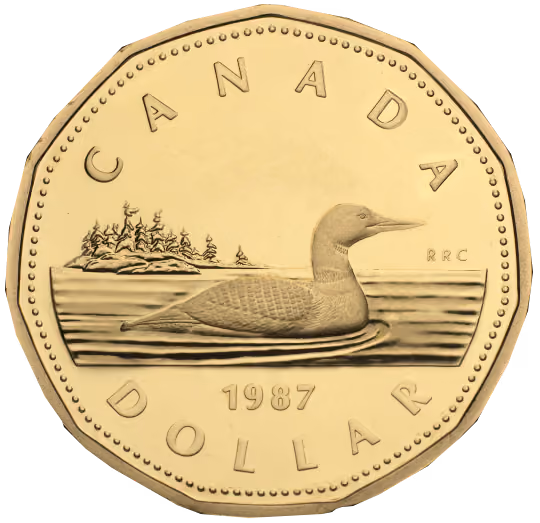Canadian $1 loonie