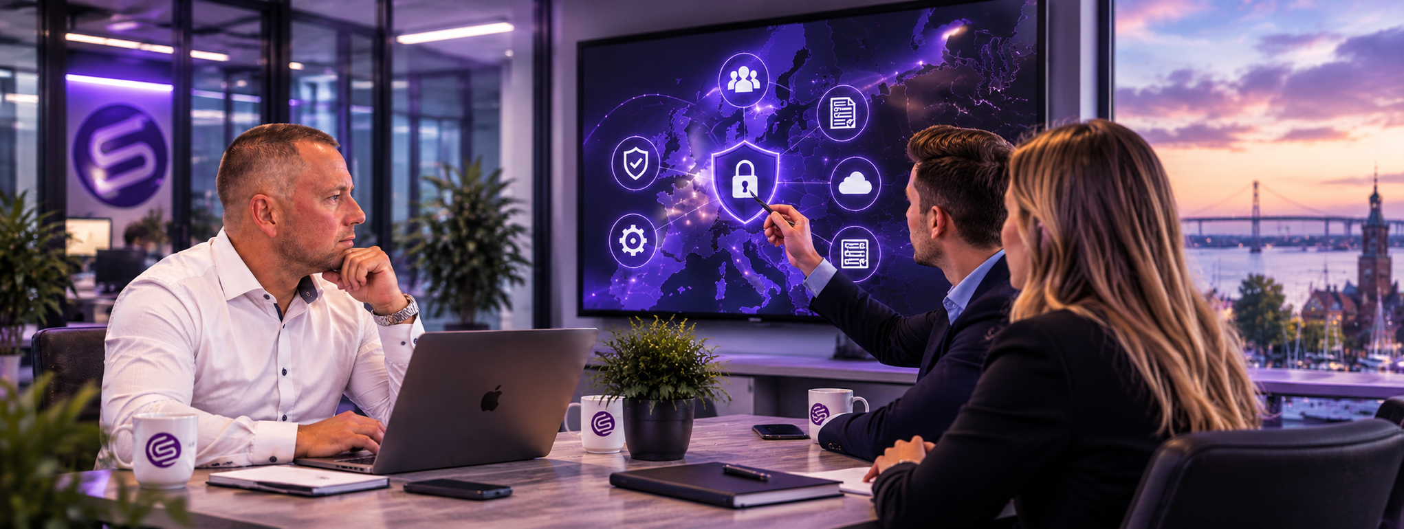 [background image] image of a busy tech company's office space (for a ai education tech company).
