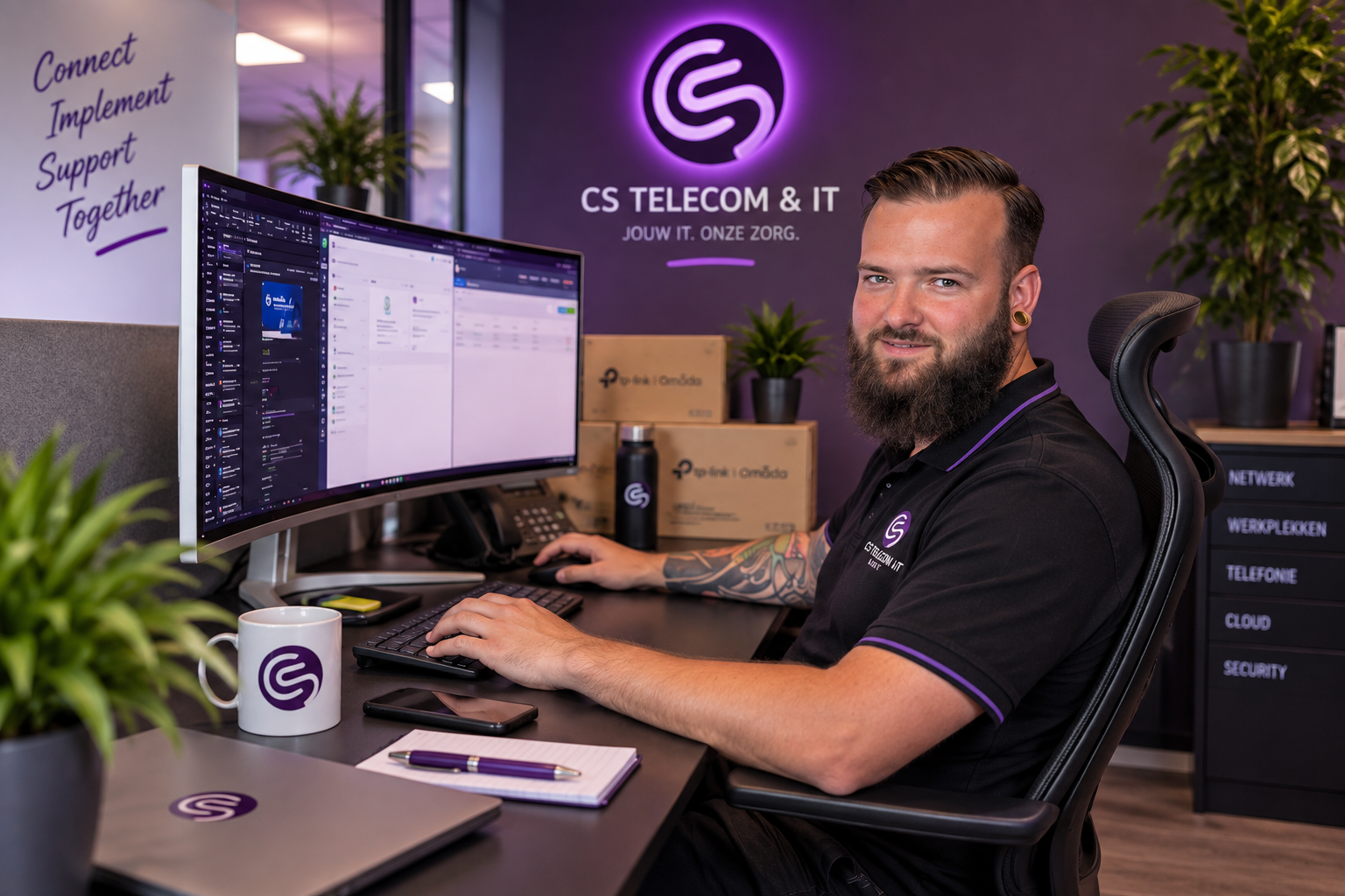 [background image] image of professional workspace setting (for a hr tech)