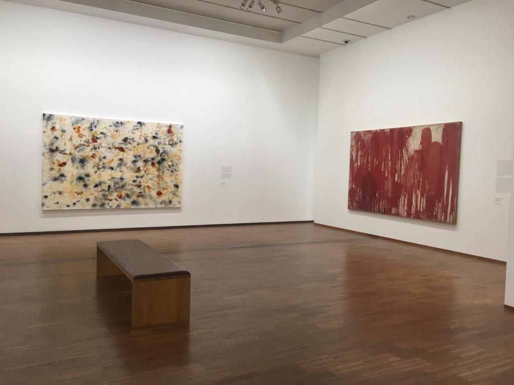 Das Gemälde „Für Amin II“ im letzten Raum der Ausstellung „Andy Warhol bis Cecily Brown“ in der Albertina