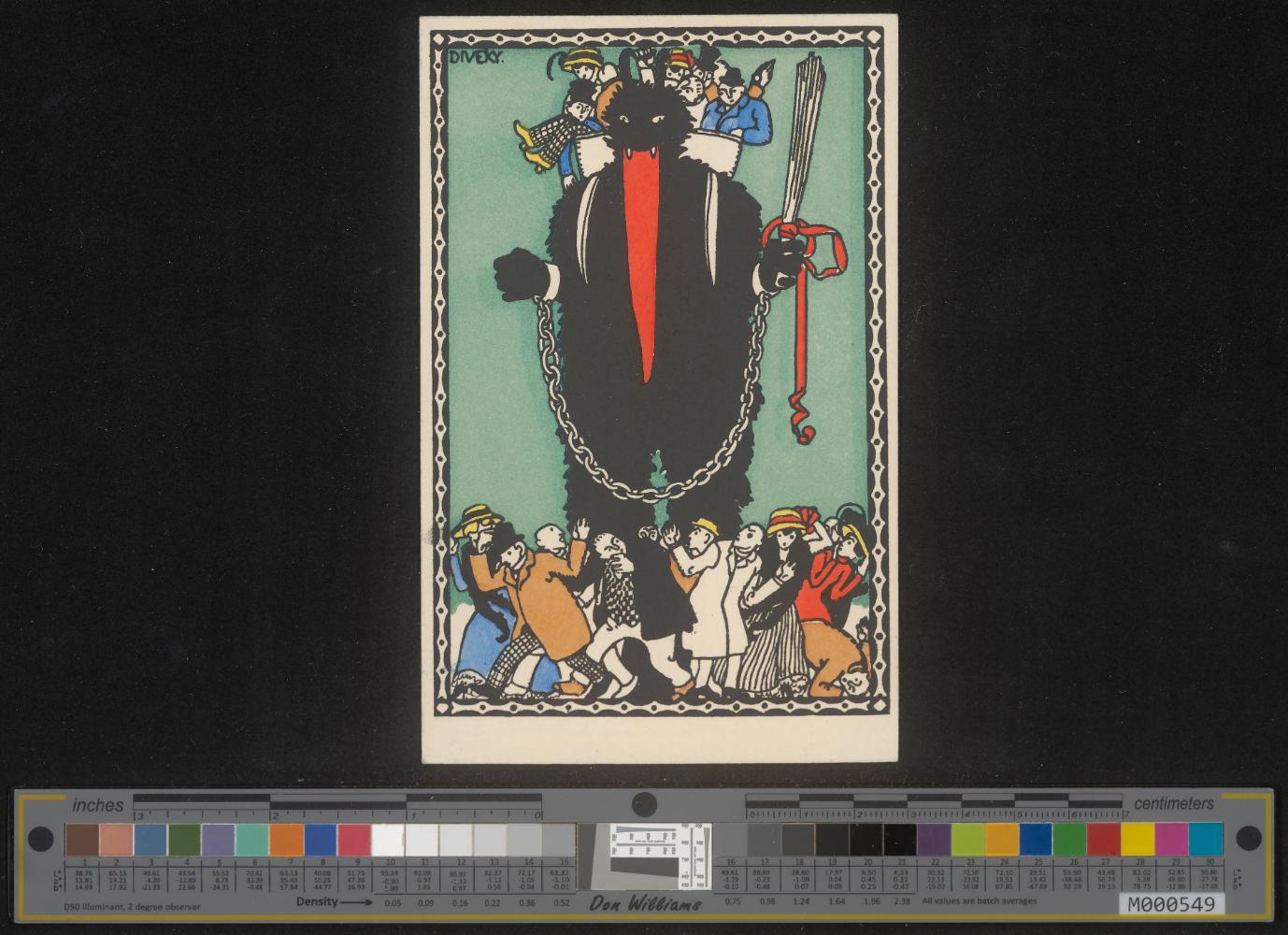 Krampuskarte von Josef von Divéky