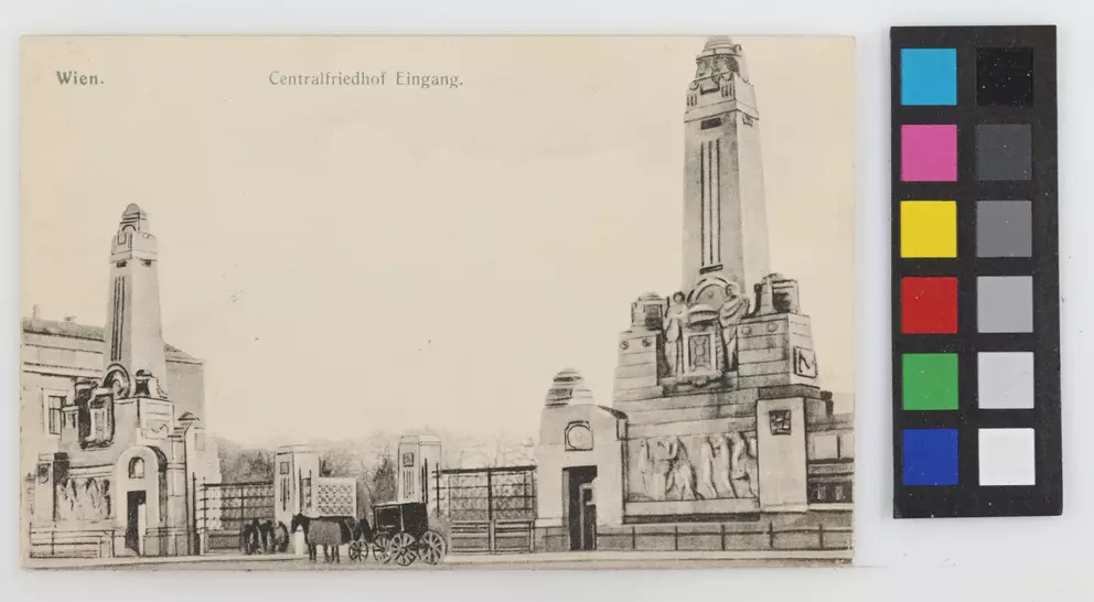 Haupteingang des Zentralfriedhofs