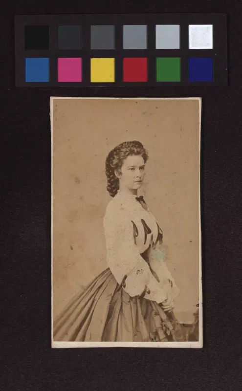 Kaiserin Elisabeth von Österreich-Ungarn, Fotografie von Ludwig Angerer um 1860.