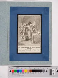 Daniel Chodowiecki, Gefangennahme von König Richard Löwenherz, Radierung 1794.