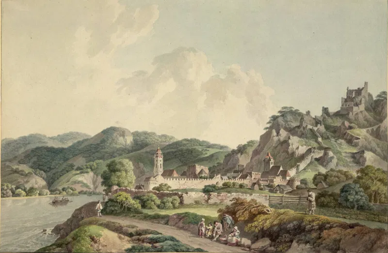 Laurenz Janscha, Dürnstein, Zeichnung 1790 bis 1810.