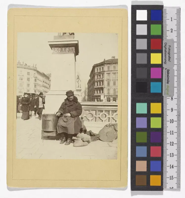 Maronibrater vor der Elisabethbrücke