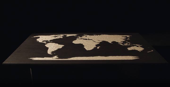 Regen zum Zusehen: „watermap“ von Daniel Fischer im Ars Electronica Center