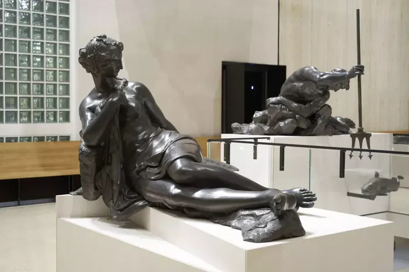 Die March, Originalfigur aus Blei vom Donnerbrunnen, im Wien Museum