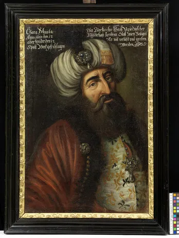 Unbekannter Künstler, Bildnis des Großwesirs Kara Mustafa, Ölgemälde um 1700.