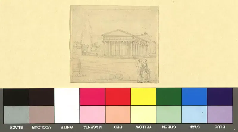 Jakob Alt, Der Theseustempel im Volksgarten, um 1822