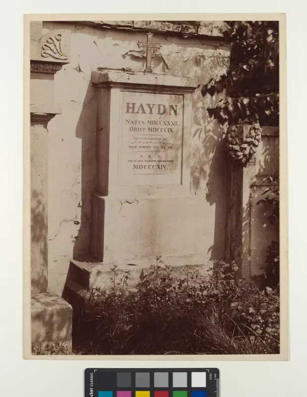 August Stauda, Hundsturmer Friedhof, Grabstätte von Joseph Haydn, Fotografie 1904