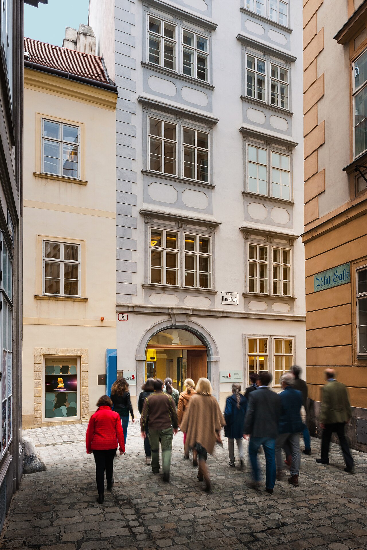Das Haus Domgasse 5 in Wien, heute Mozarthaus Vienna