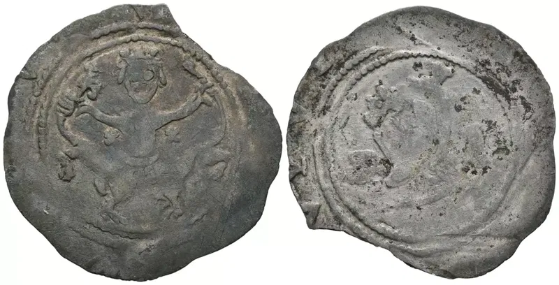 Wiener Pfennig aus der Regierungszeit Herzog Heinrichs II. Jasomirgott, 1141 bis 1177.