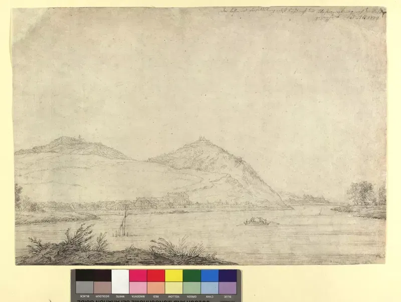 Jakob Alt, Der Kahlenberg, Leopoldsberg und Klosterneuburg, 1827.