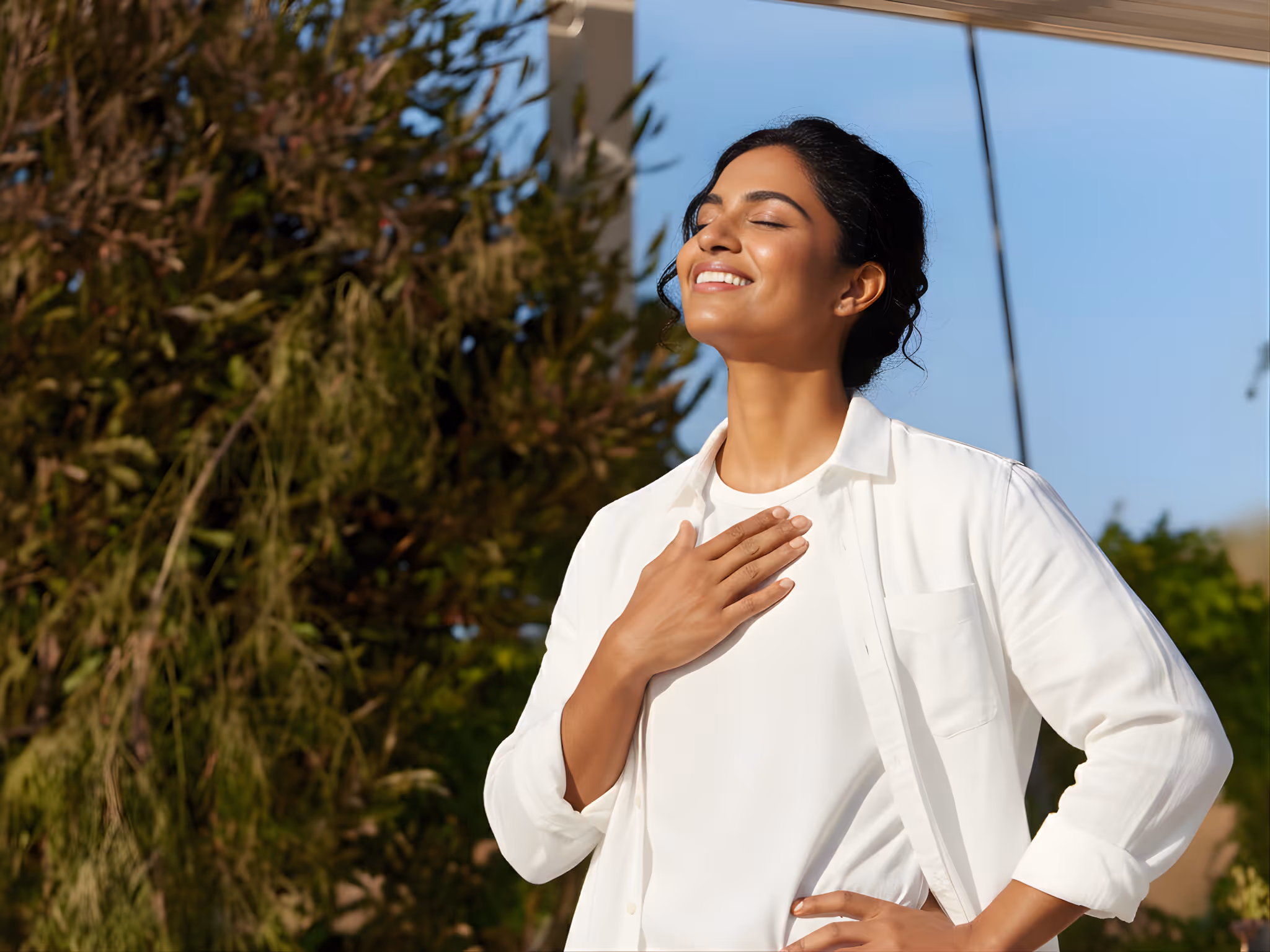 Visual of a woman for diagnostics based supplementation benefits.